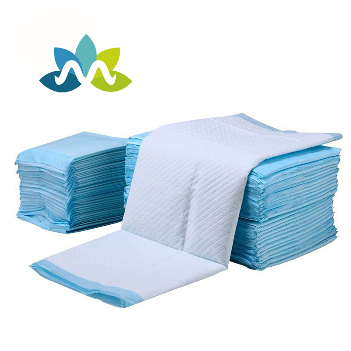 Troeteldier onderkussing weggooibare inkontinensie super absorberende bamboes volwasse onder bed pads van waterdig