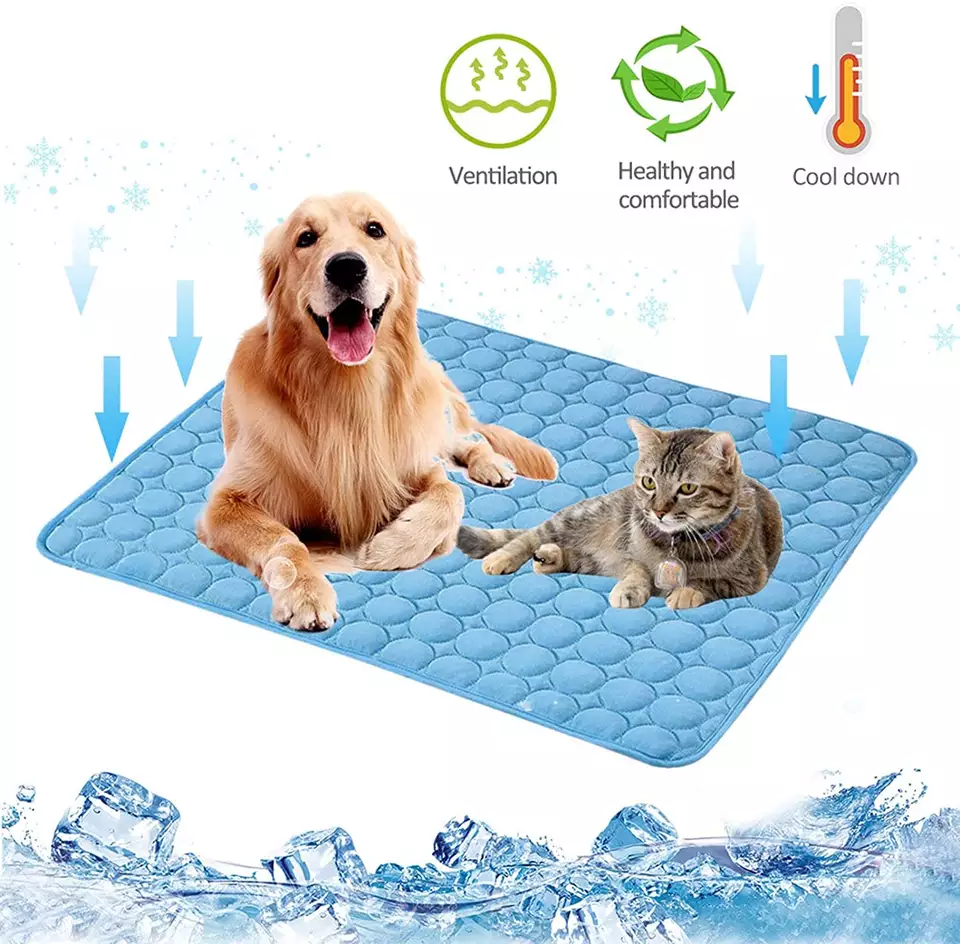 Umývateľná chladivá podložka pre domáce zvieratá Opakovane použiteľná podložka na cvičenie pre domáce zvieratá je k dispozícii vo viacerých farbách5
