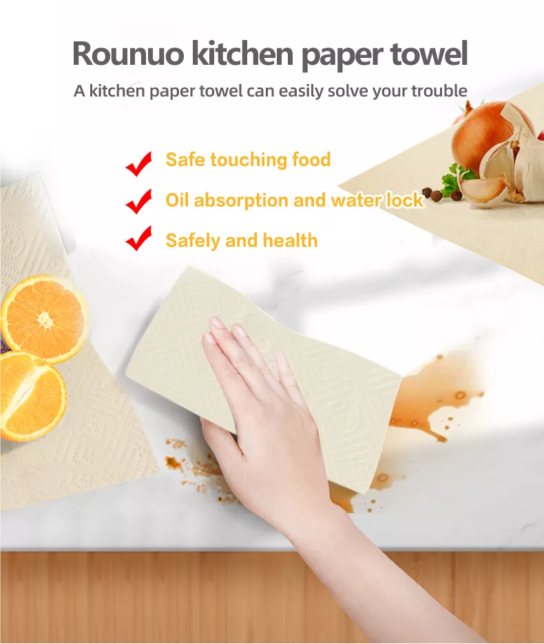 Kuhinjska papirnata brisača brez prahu, ki absorbira vodo7